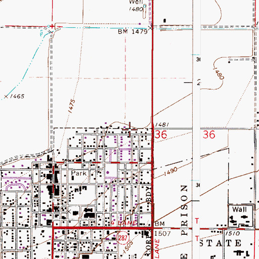 Topographic Map of Union Baptist Church, AZ
