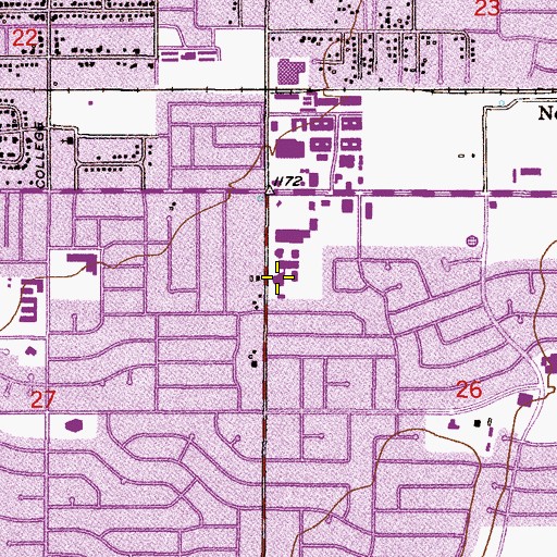 Topographic Map of Our Lady of Mount Carmel, AZ