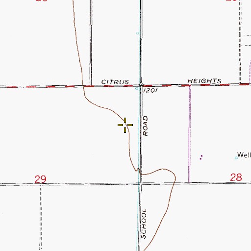 Topographic Map of Risen Savior Lutheran Church, AZ