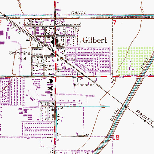 Topographic Map of Royal View Baptist Church, AZ
