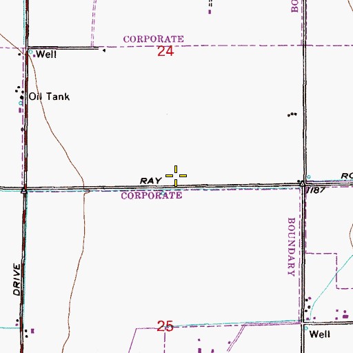 Topographic Map of Saint Andrew the Apostle Catholic Faith Community in Chandler, AZ