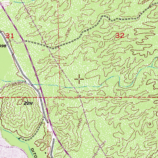 Topographic Map of Dudleyville Landfill, AZ
