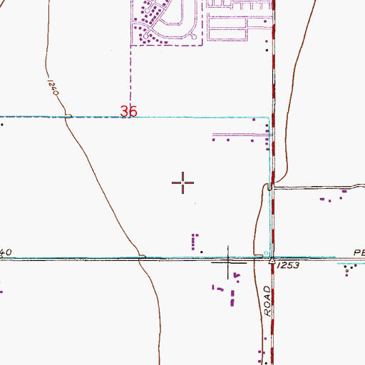 Topographic Map of Chandler - Gilbert Community College Pecos Campus Jacaranda Hall, AZ