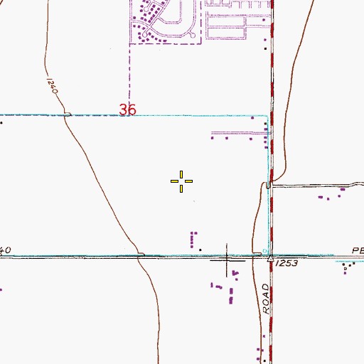 Topographic Map of Chandler - Gilbert Community College Pecos Campus Javalina Hall, AZ