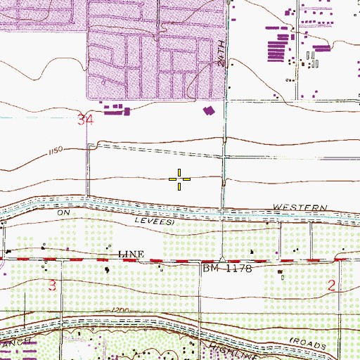Topographic Map of South Mountain Community College Student Services Building, AZ