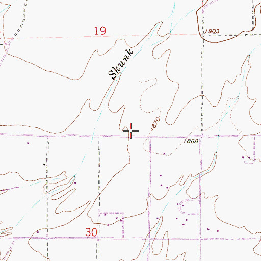 Topographic Map of Daisy Mountain Fire Department Station 145, AZ