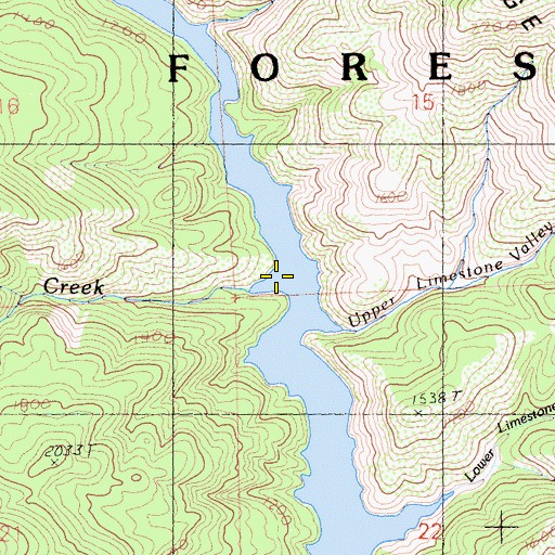 Topographic Map of Shoemaker Gulch, CA