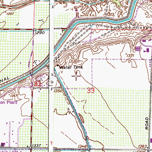 Topographic Map of Mesa Fire Department Training and Special Operations, AZ