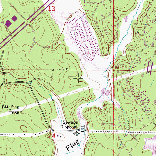 Topographic Map of Flagstaff Fire Department Station 4, AZ