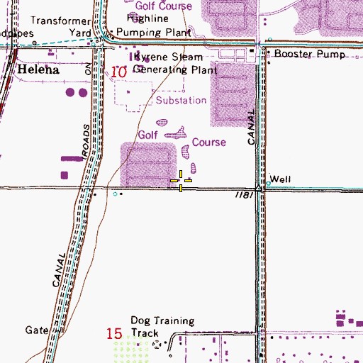 Topographic Map of Tempe Fire Department Station 4, AZ