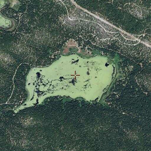 Aerial/Satellite Image of Snake Lake, CA