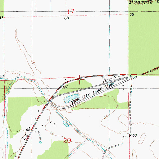 Topographic Map of Ouachita Parish Fire Protection District 1 Station 7 Kincade, LA