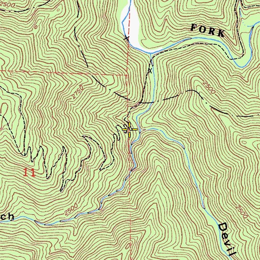 Topographic Map of Snyder Gulch, CA