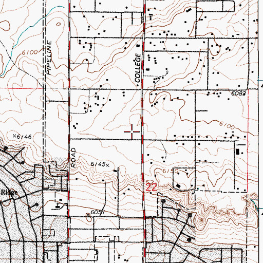 Topographic Map of Laramie County Fire District 2 Station 1 Cheyenne, WY