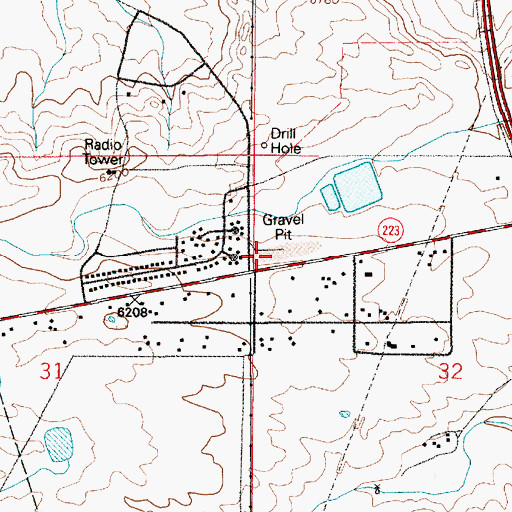 Topographic Map of Laramie County Fire District 1 Cheyenne Station 2, WY