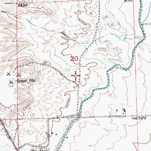 Topographic Map of Fremont County Fire Protection District, WY