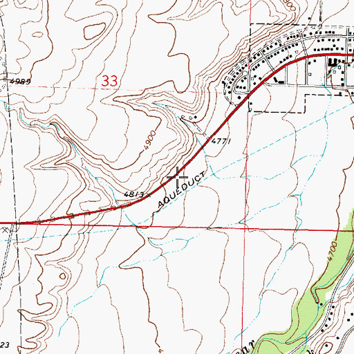 Topographic Map of Bighorn National Forest Powder River Ranger District Fire Engine Crew, WY