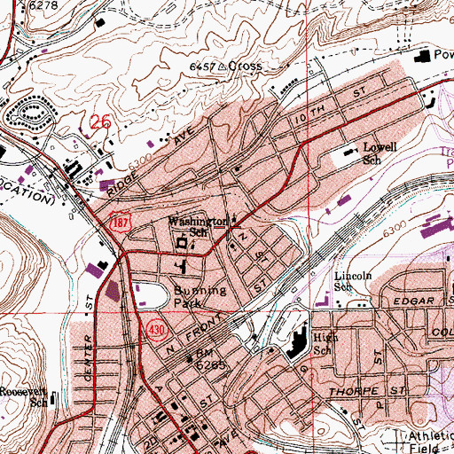 Topographic Map of Sweetwater Medics, WY