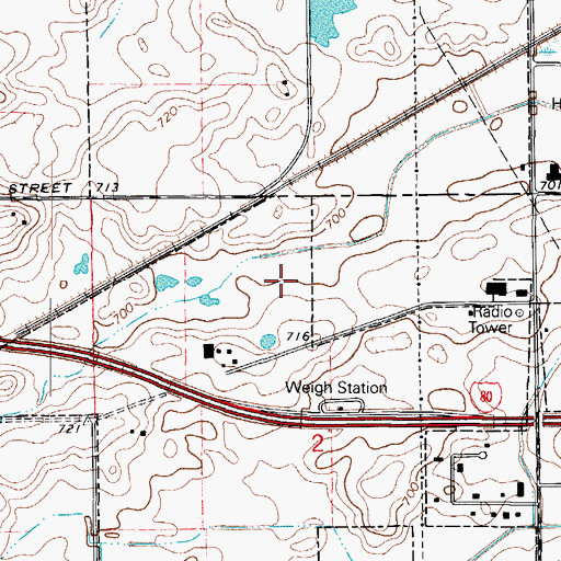 Topographic Map of Blackhawk Medical Transport, IL
