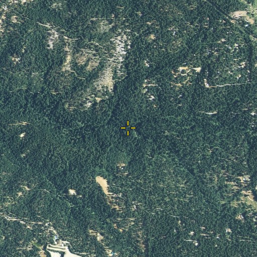 Aerial/Satellite Image of South Fork Long Canyon, CA
