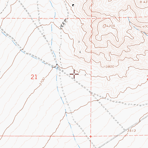 Topographic Map of Blake Stone Quarry, CA