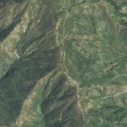 Aerial/Satellite Image of Spanish Ridge, CA