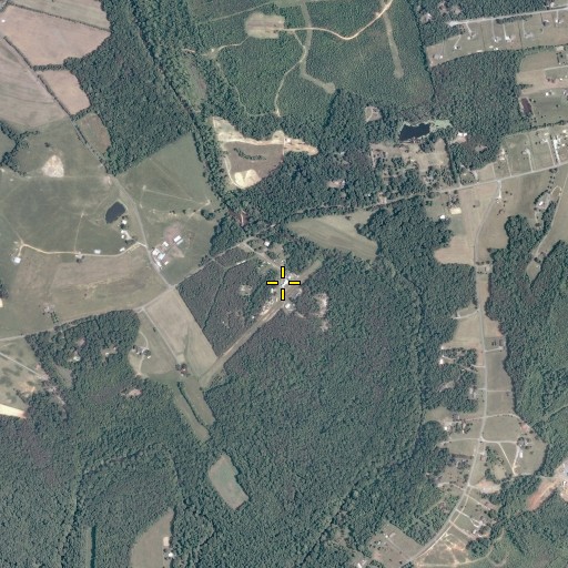 Aerial/Satellite Image of Holly Springs Airport, VA