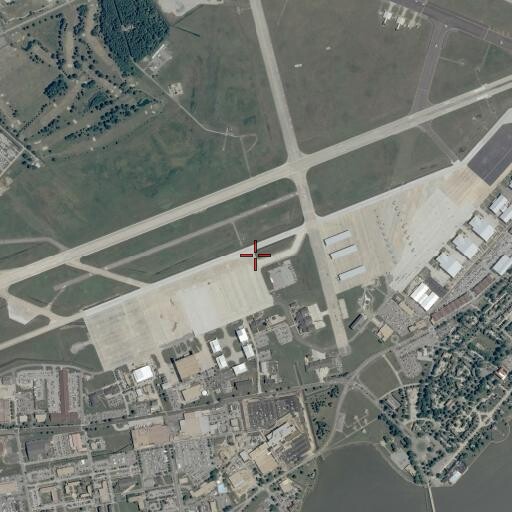 Aerial/Satellite Image of Langley Air Force Base, VA