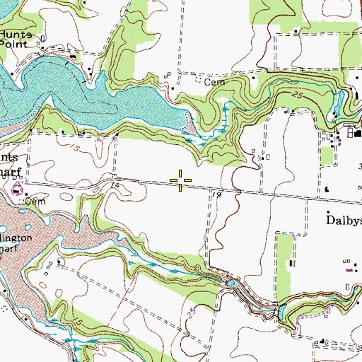 Topographic Map of Starbase Airport, VA