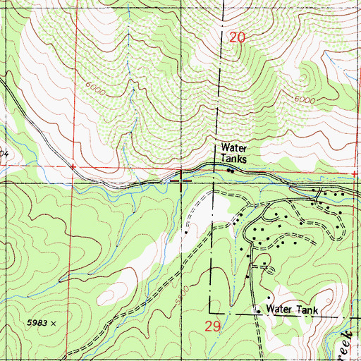 Topographic Map of Spratt Creek, CA