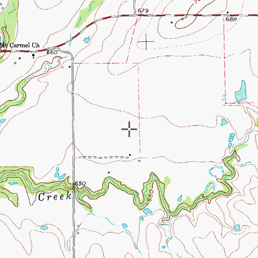 Topographic Map of Mc Manus Field, TX