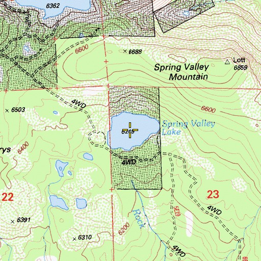 Topographic Map of Spring Valley Lake, CA