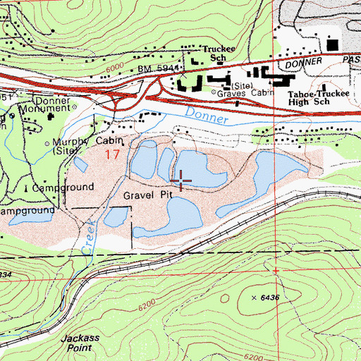 Topographic Map of Cold Stream Pit, CA