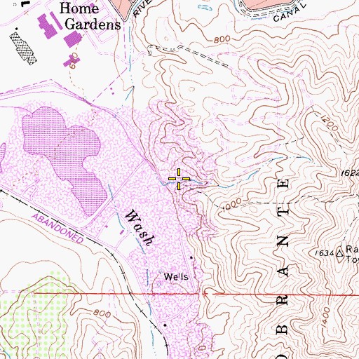 Topographic Map of Corona Pit, CA