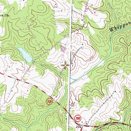 Topographic Map of Watkins Farm, VA