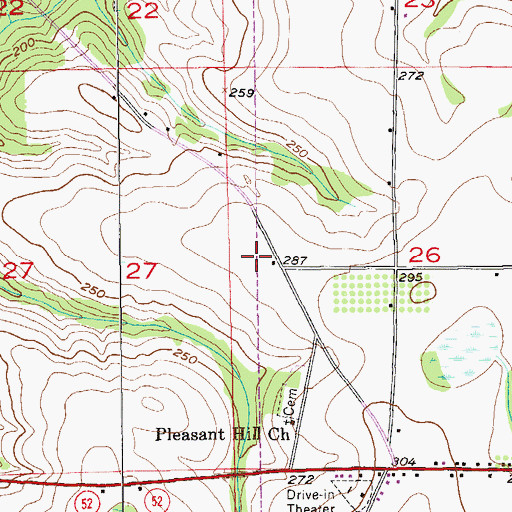 Topographic Map of Freedom Field, AL