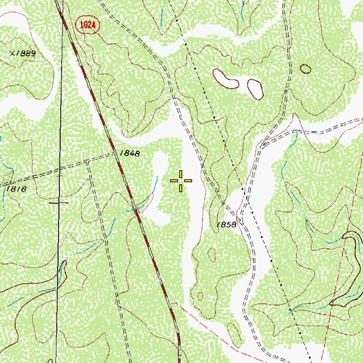 Topographic Map of Nix River Ranch Strip, TX
