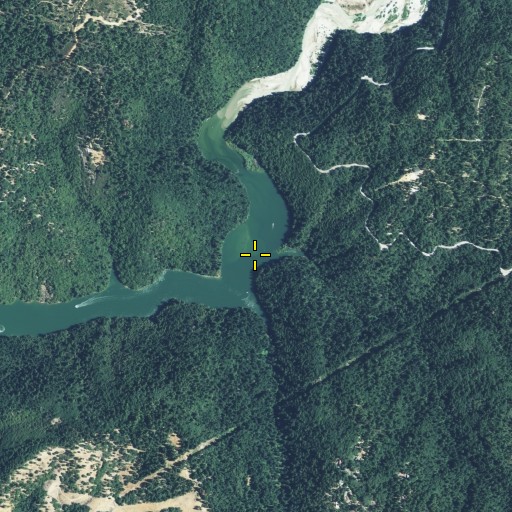 Aerial/Satellite Image of Stampede Canyon, CA