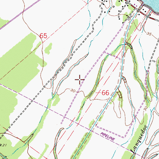 Topographic Map of Morgan Field, LA