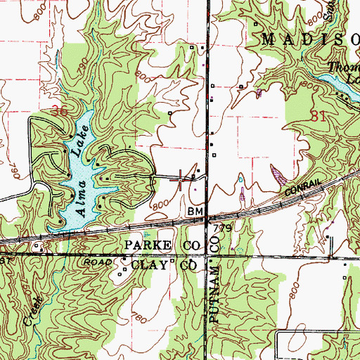 Topographic Map of Reinoehl Field, IN