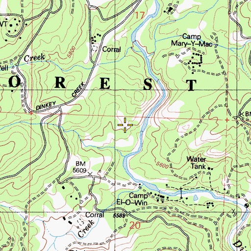 Topographic Map of Providence Quarry, CA