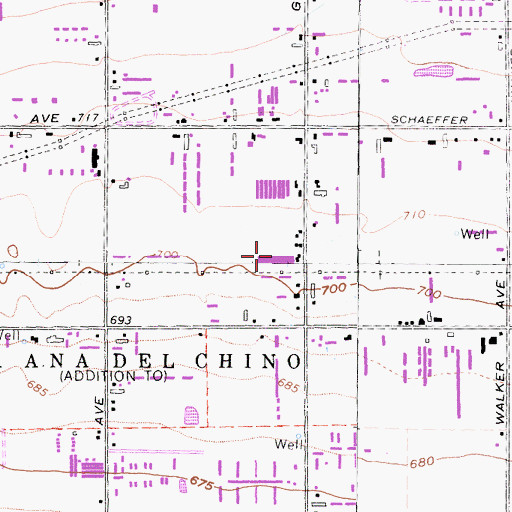 Topographic Map of Voortman's Egg Ranch, CA