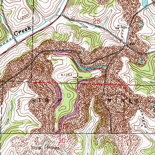 Topographic Map of Apex Energy Landfill, OH