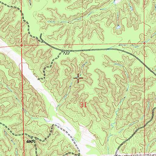 Topographic Map of Anderson Landfill, CA