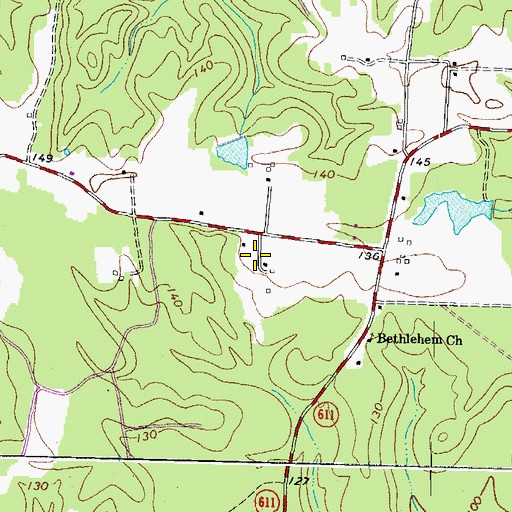Topographic Map of Pine View Greenhouses, VA