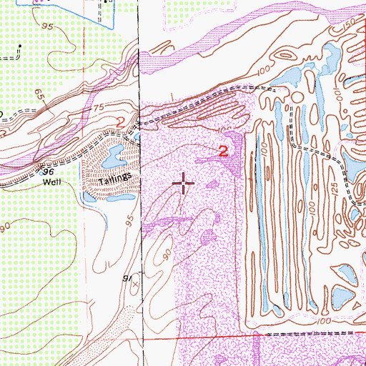 Topographic Map of Hallwood Pit, CA