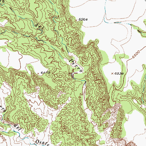 Topographic Map of Alamittos Spring, NM