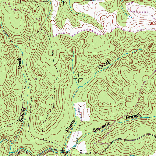 Topographic Map of Cumberland County Landfill, TN