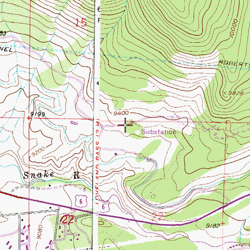 Topographic Map of Summit County Landfill, CO