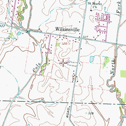 Topographic Map of Sneed Farm, TN